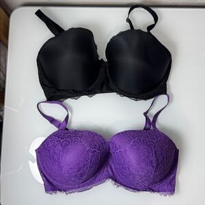 Victoria’s Secret Dream Angels Lace Lined Bra Bundle 38G